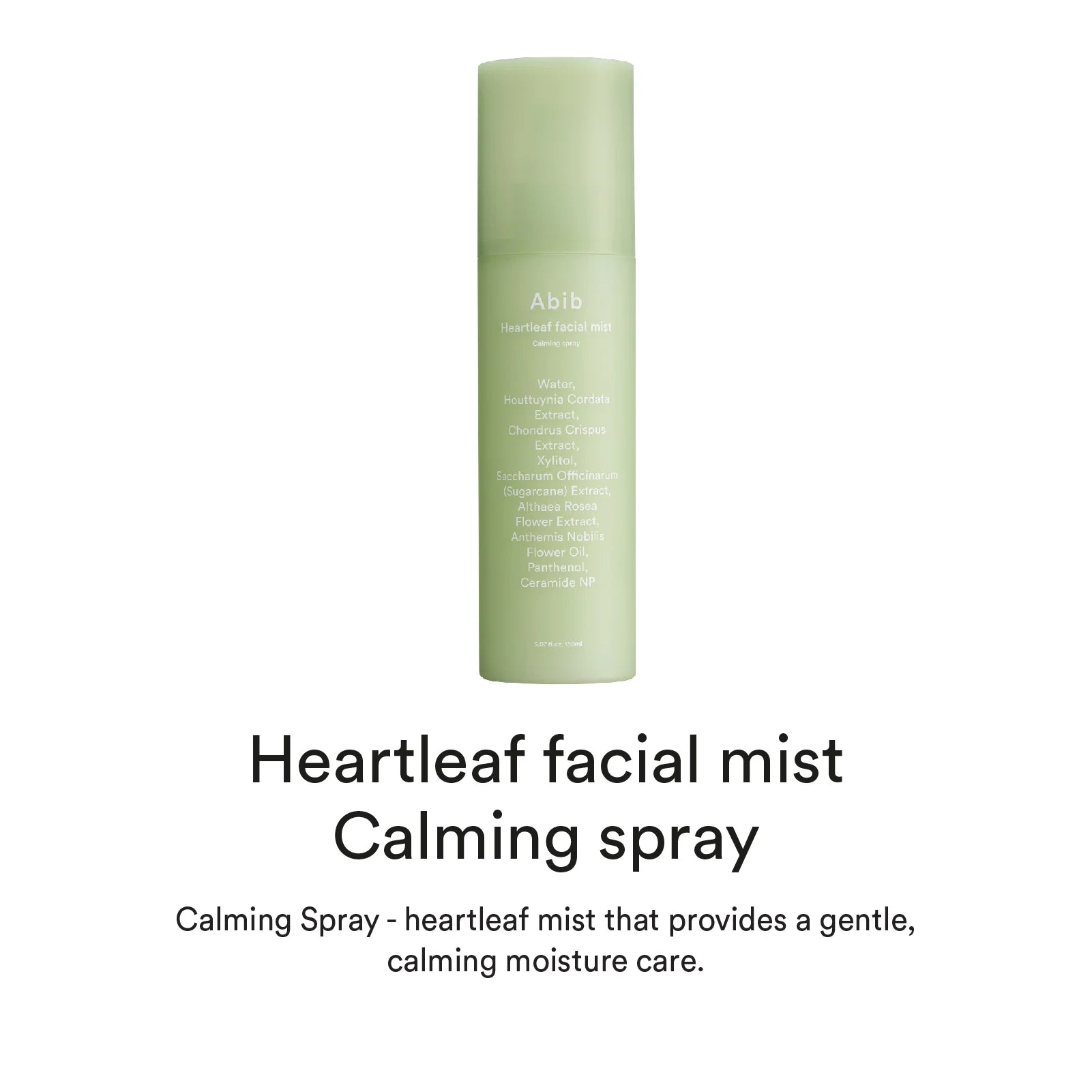 Abib Heartleaf Facial Mist Calming Spray Moisturizing Facial Mist - 150ml + 150ml refill