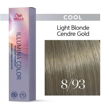 Wella Illumina 8/93 Lysblond Cendré Gylden 60 ml