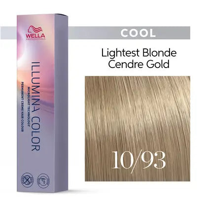 Wella Illumina 10/93 Lyseste Blonde Cendré Gylden 60 ml