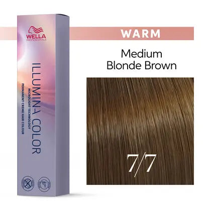 Wella Illumina 7/7 Mellemblond Brunlig 60 ml