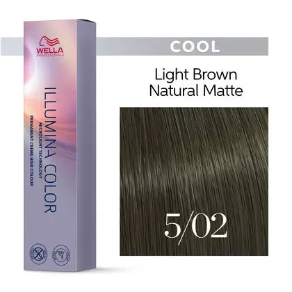 Wella Illumina 5/02 Lysebrun Neutral Mat 60 ml