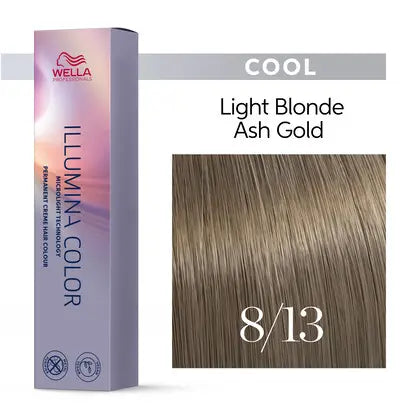 Wella Illumina 8/13 Lysblond Aske Gylden 60 ml