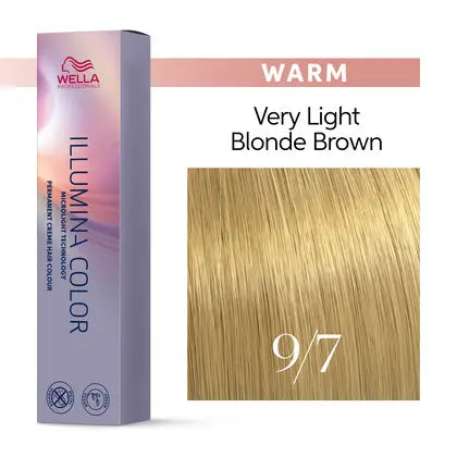 Wella Illumina 9/7 Meget Lysblond Brunlig 60 ml