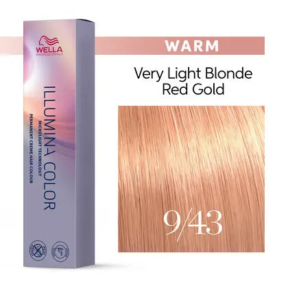 Wella Illumina 9/43 Meget Lysblond Rødlig Gylden 60 ml