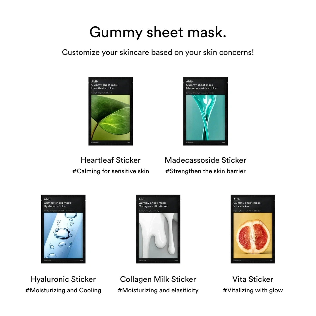 Abib Gummy Sheet Mask Hyaluron Sticker 27ml