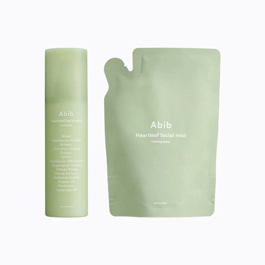 Abib Heartleaf Facial Mist Calming Spray Moisturizing Facial Mist - 150ml + 150ml refill