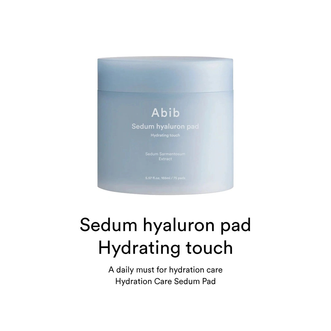 Abib Sedum Hyaluron Pad Hydrating Touch Moisturizing Facial Pads 165ml/75pcs