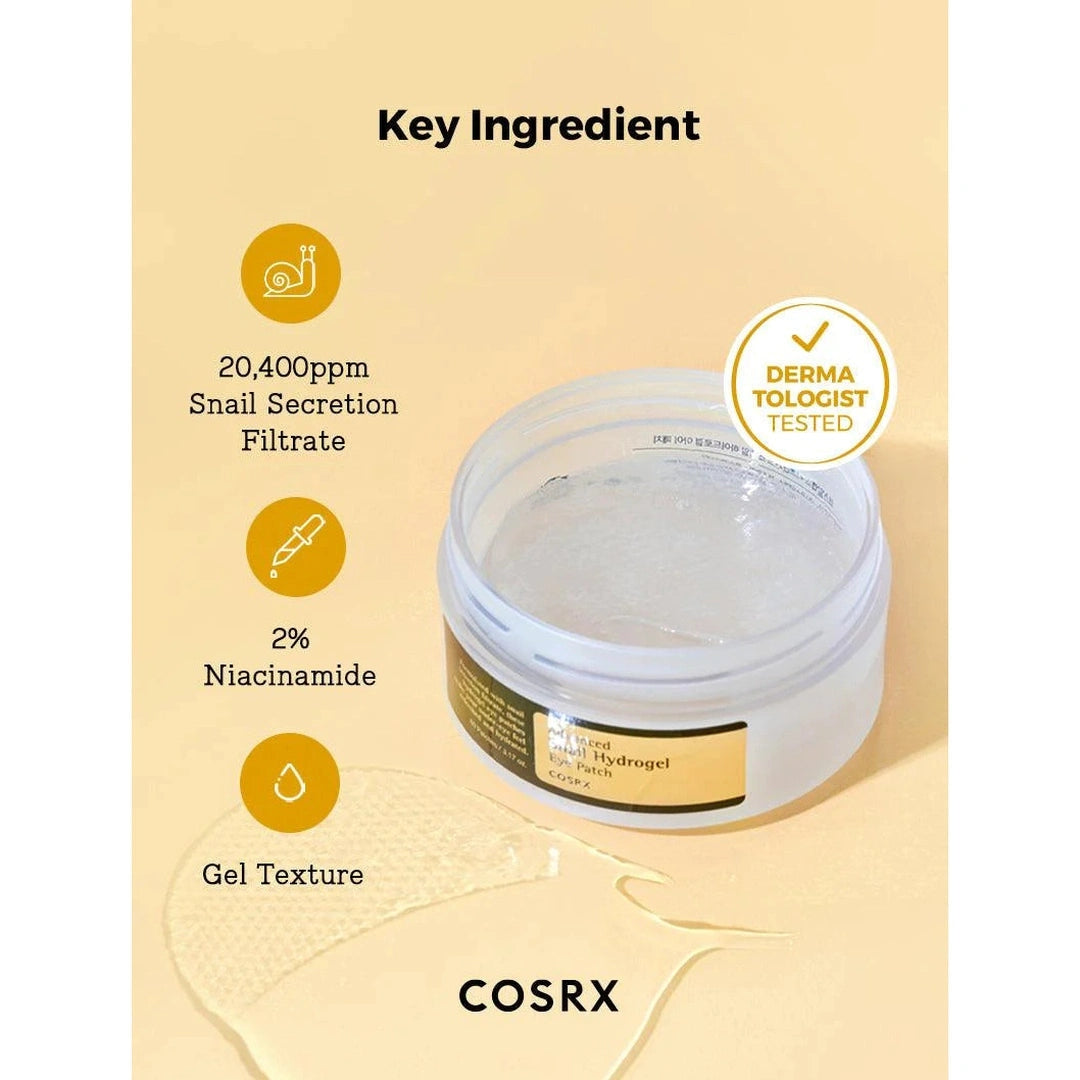 Cosrx Advanced Snail Hydrogel Eye Patch 60-pack