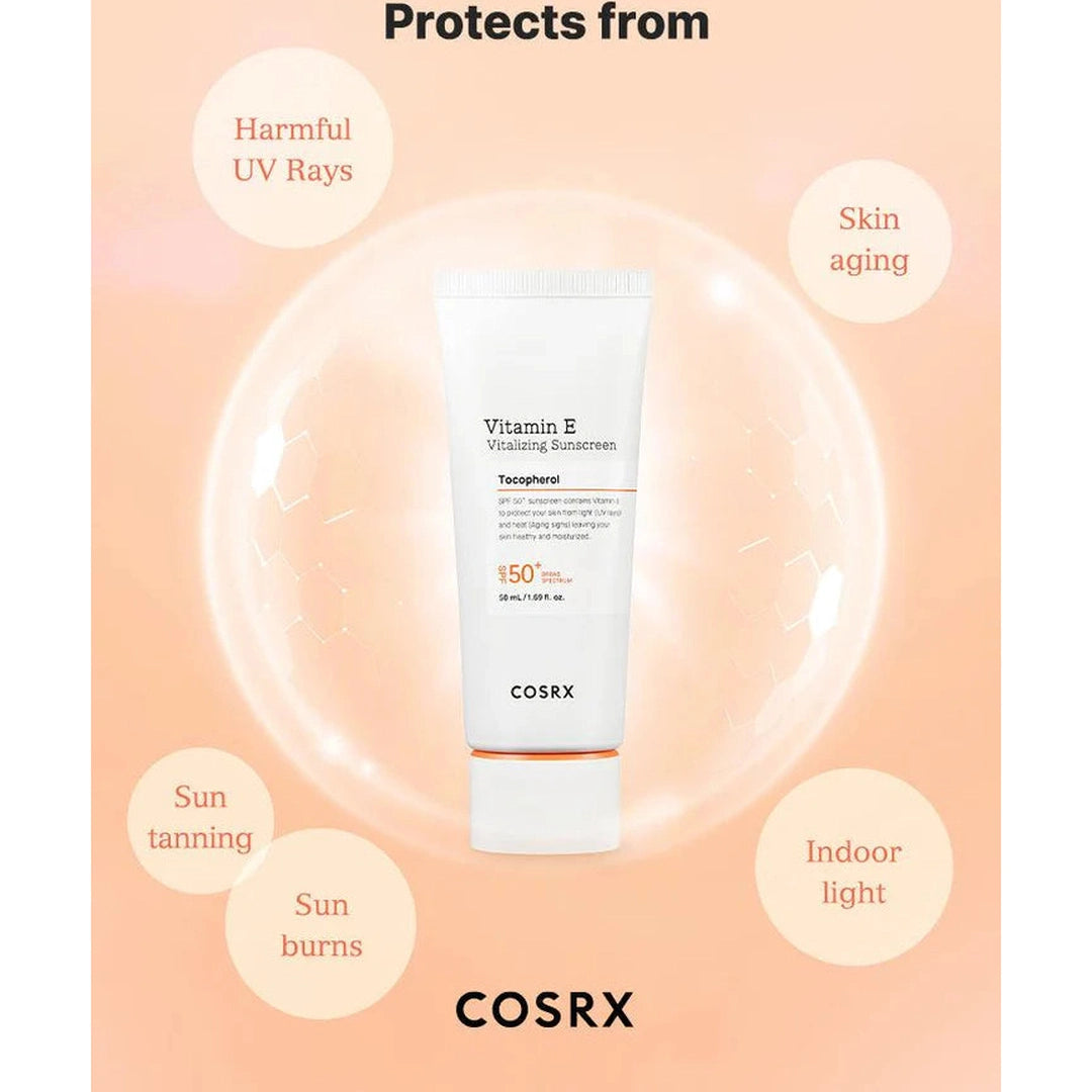 Cosrx Vitamin E Vitalizing Sunscreen SPF50+ 50ml