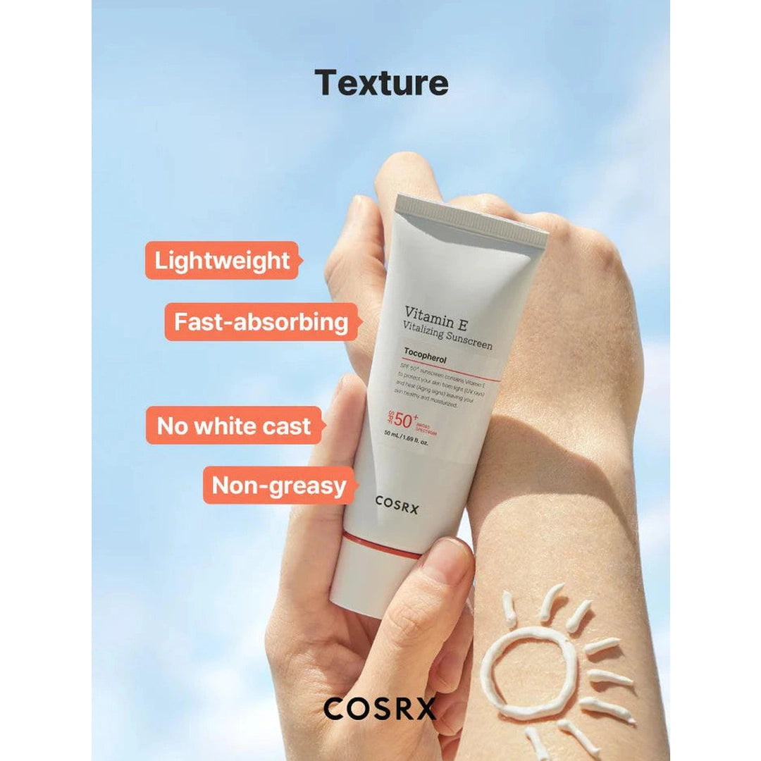 Cosrx Vitamin E Vitalizing Sunscreen SPF50+ 50ml