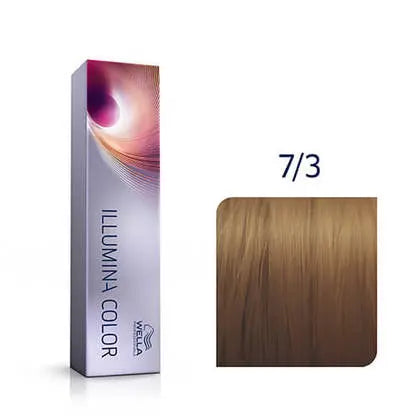 Wella Illumina 7/3 Mellemblond Gylden 60 ml