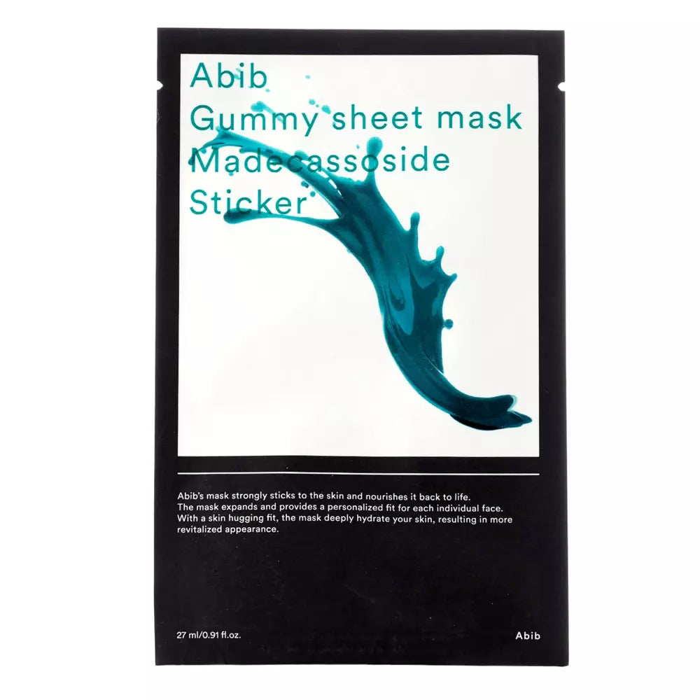 Abib - Gummy Sheet Mask Madecassoside Sticker - Moisturizing Sheet Mask - 27ml