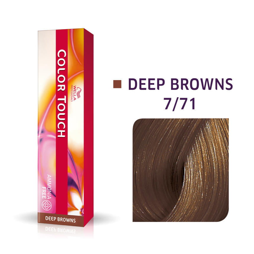 Wella Professional Color Touch Deep Browns 7/71 Mediumblond brun-ask