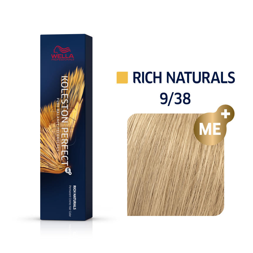 Wella Koleston Perfect Me+ Rich Naturals 9/38 Very Light Gold - Pearl Blonde