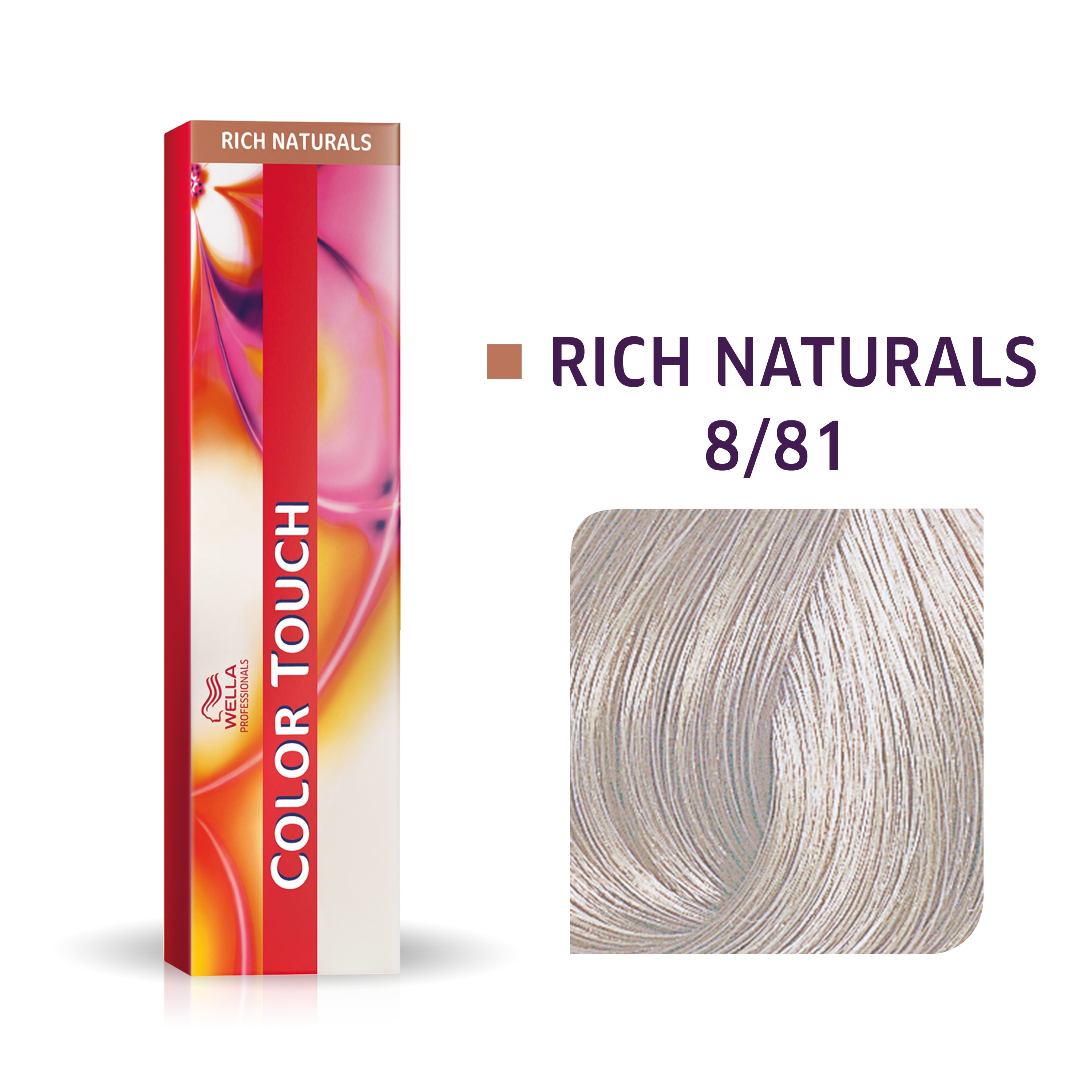 Wella Professional Color Touch Rich Naturals 8/81 Lyseblond perle-ask