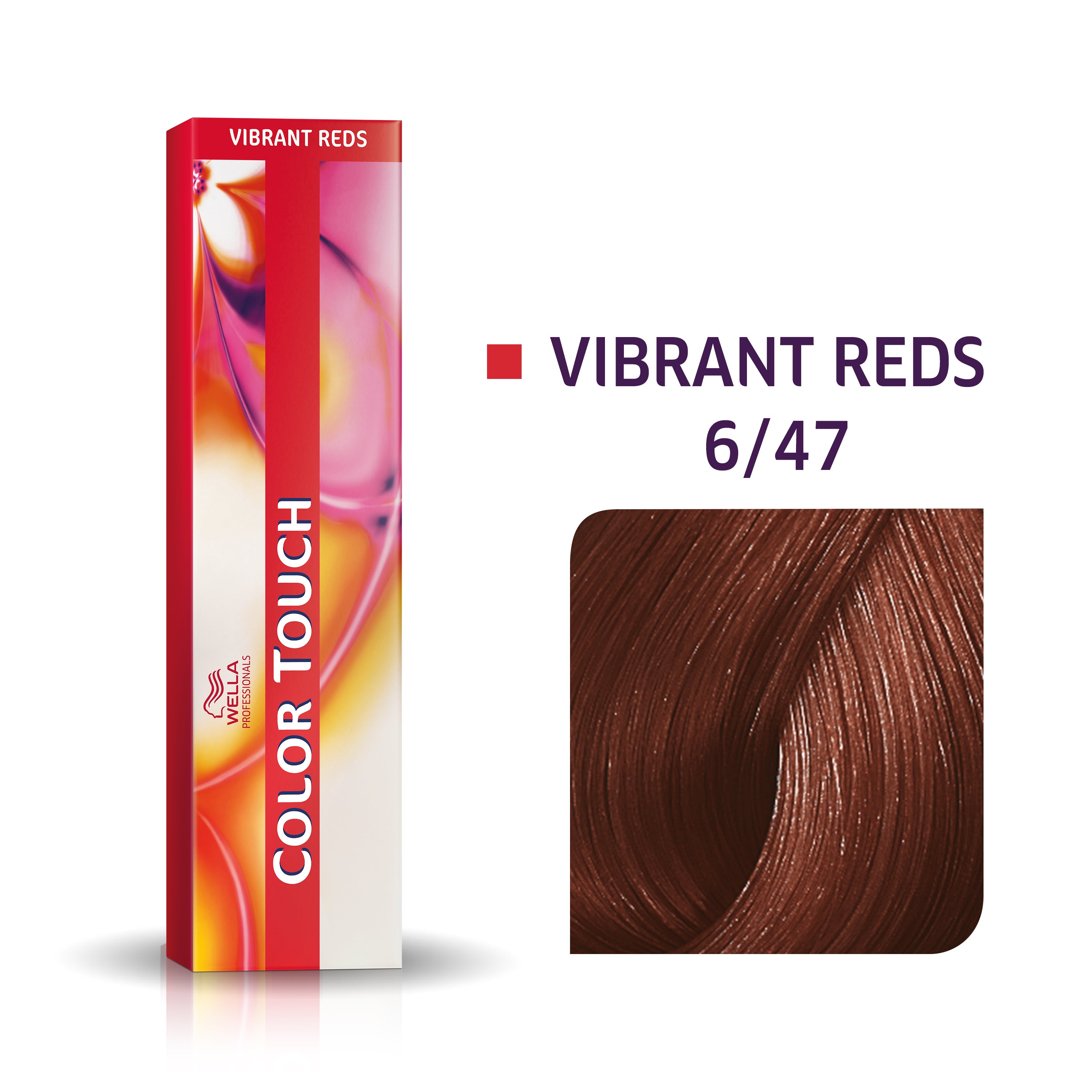 Wella Professional Color Touch Vibrant Reds 6/47 Mørkeblond röd-brun