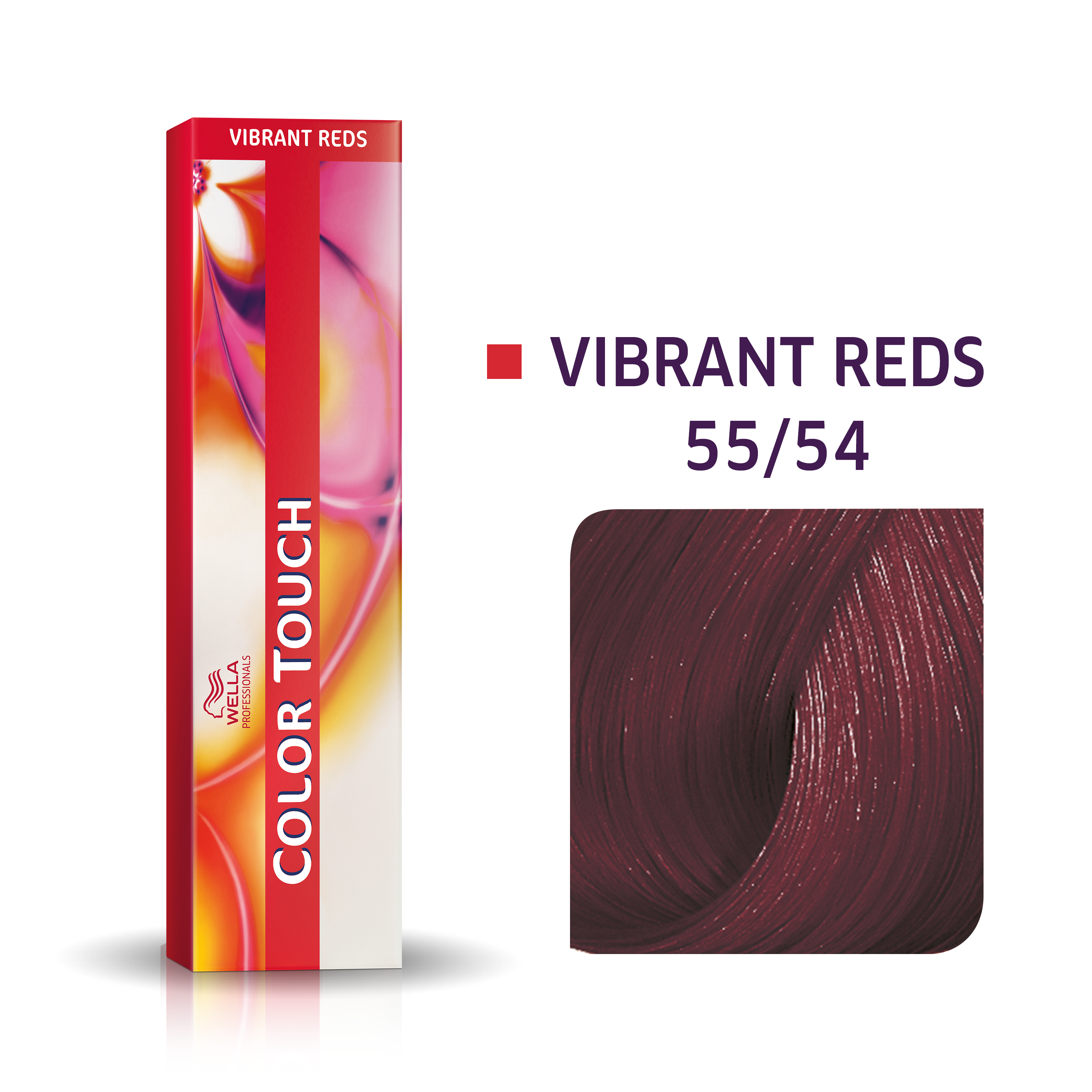 Wella Professional Color Touch Vibrant Reds 55/54 Lysebrun intensiv mahogni-rød