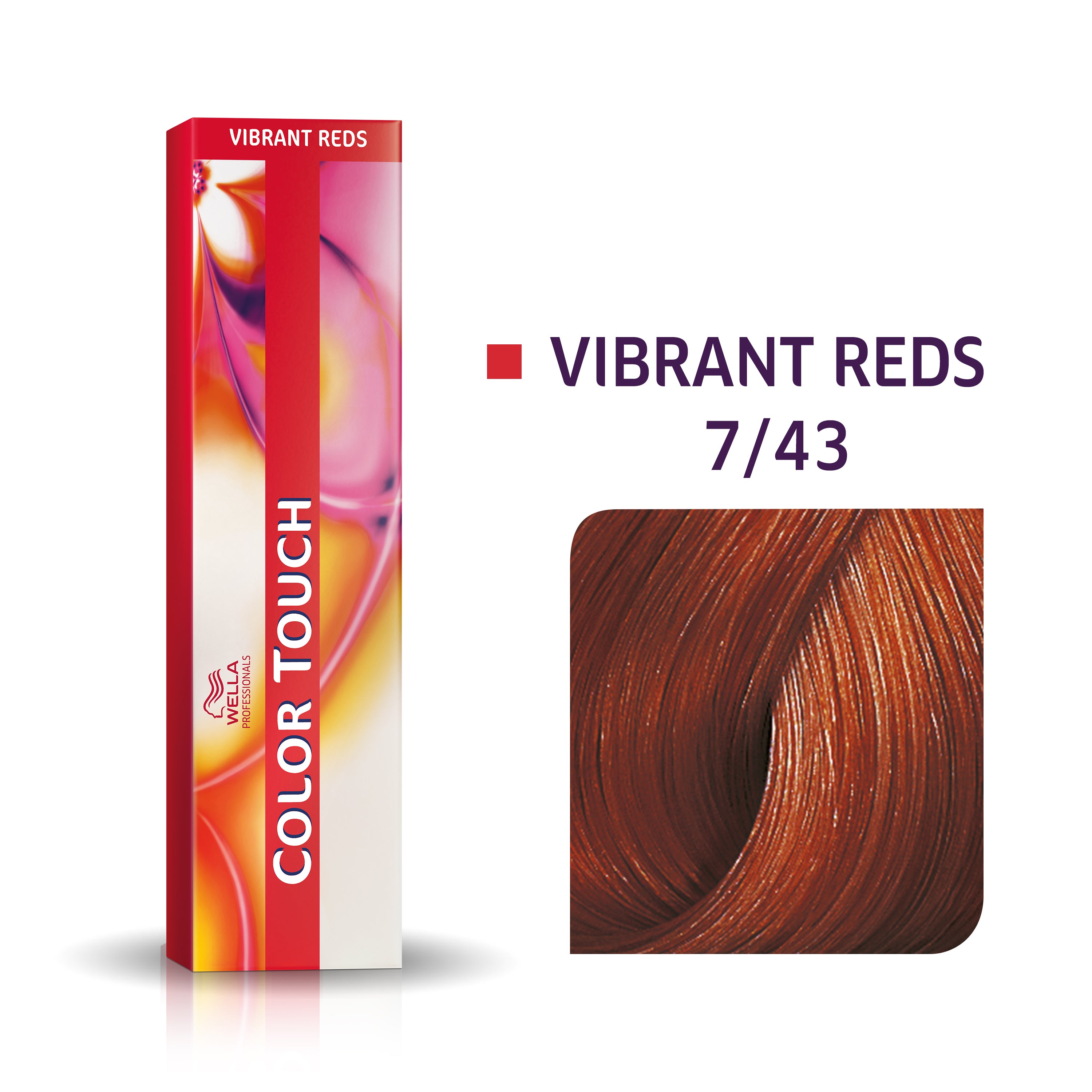 Wella Professional Color Touch Vibrant Reds 7/43 Mediumblond gylden-rød