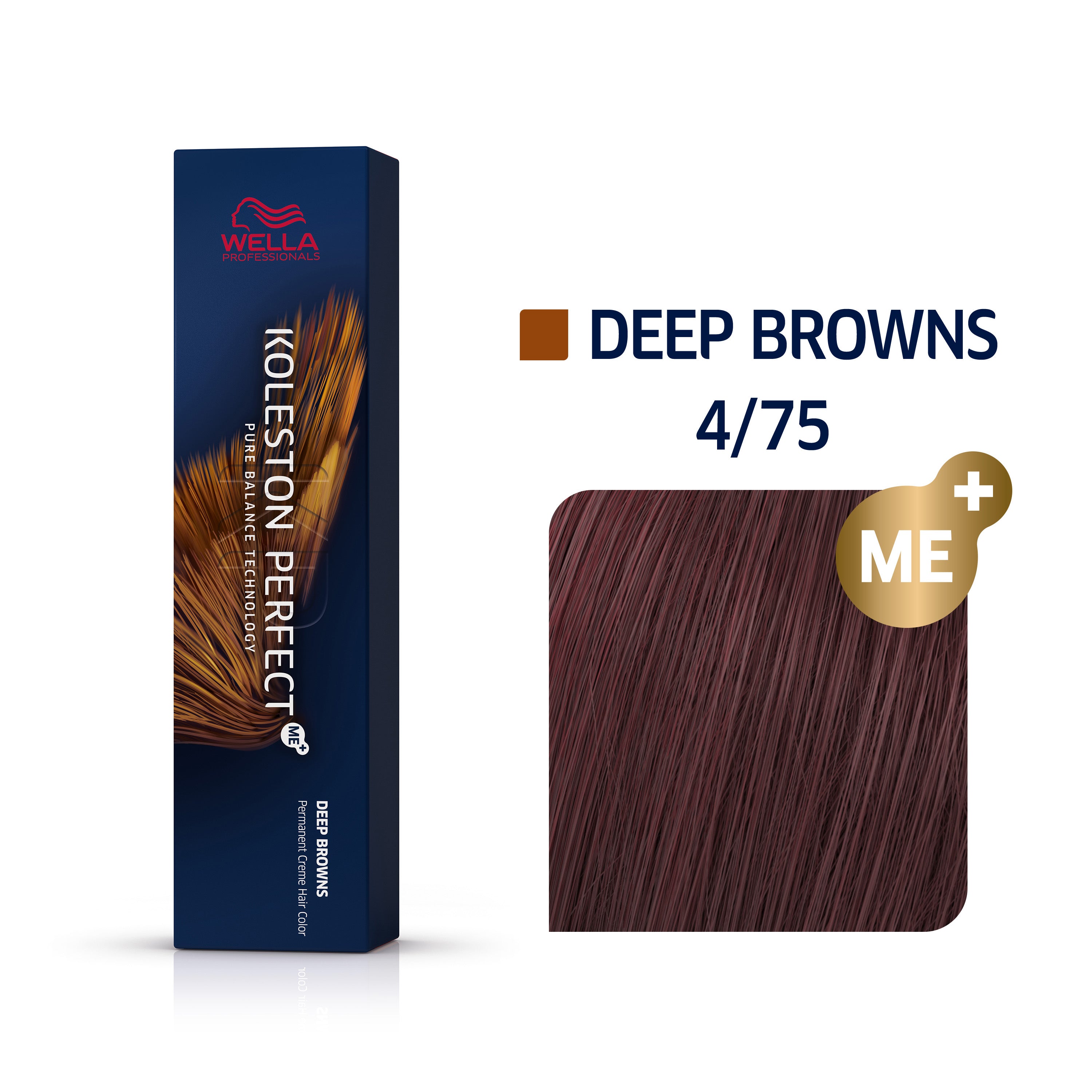Wella Koleston Perfect Me+ Deep Browns 4/75 Medium Brunette-Mahogany Brown