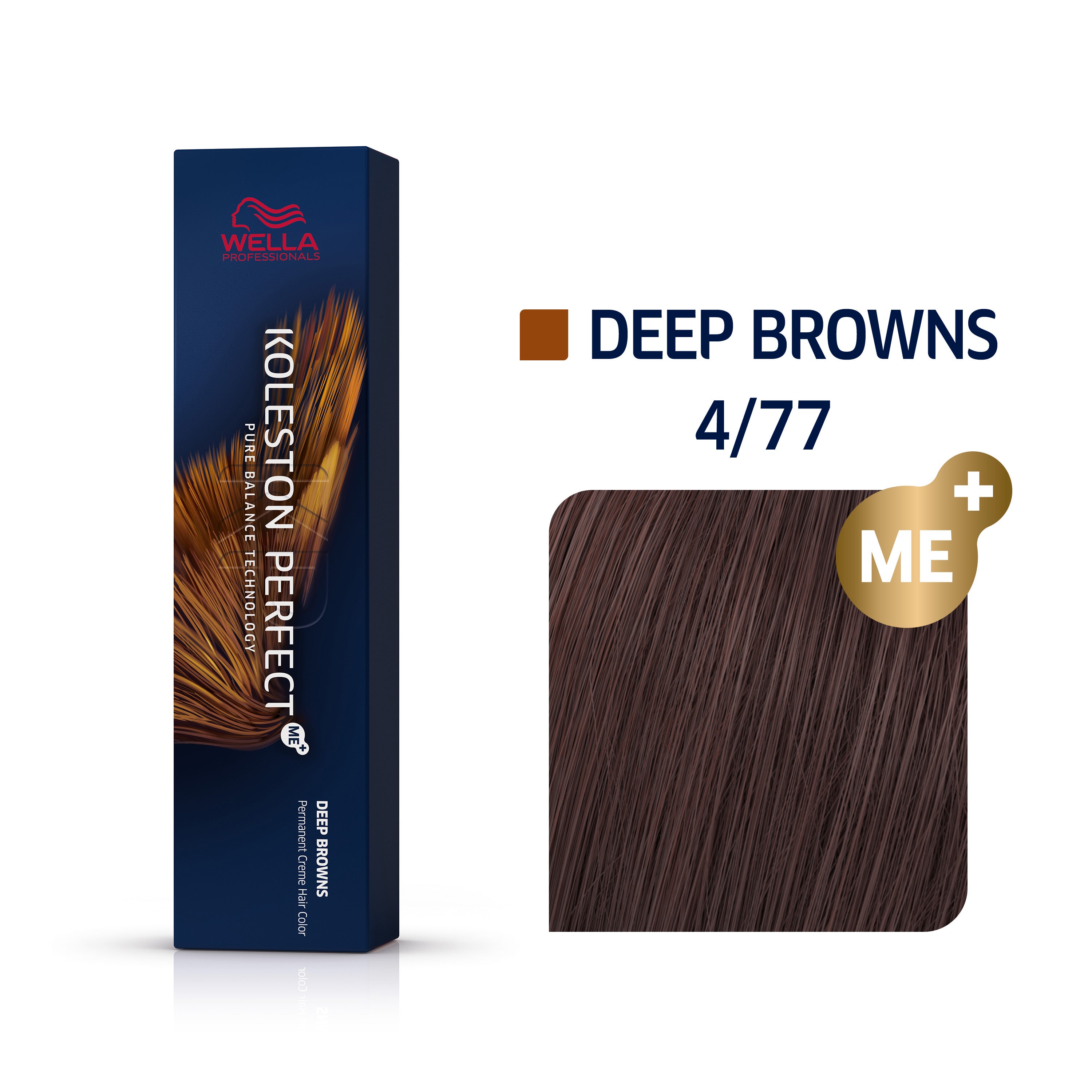 Wella Koleston Perfect Me+ Deep Browns 4/77 Medium Intense Brunette Brown