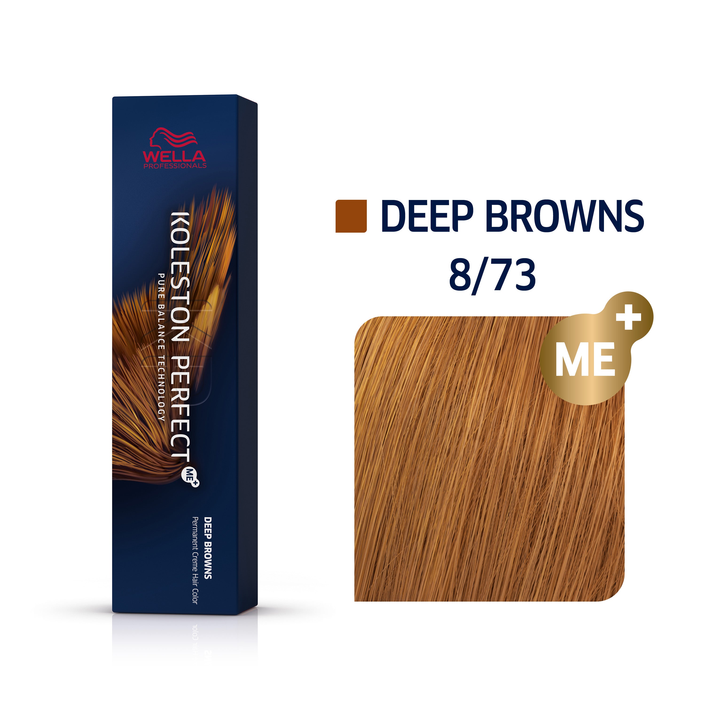 Wella Koleston Perfect Me+ Deep Browns 8/73 Ljus brunett - Guldblond