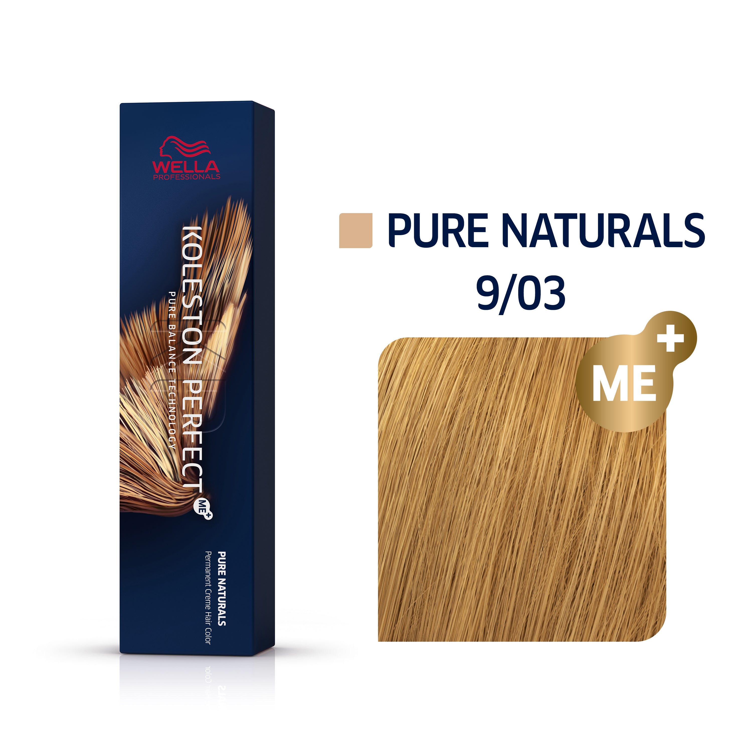 Wella Koleston Perfect Me+ Pure Naturals 9/03 Very Light Natural - Gold Blonde