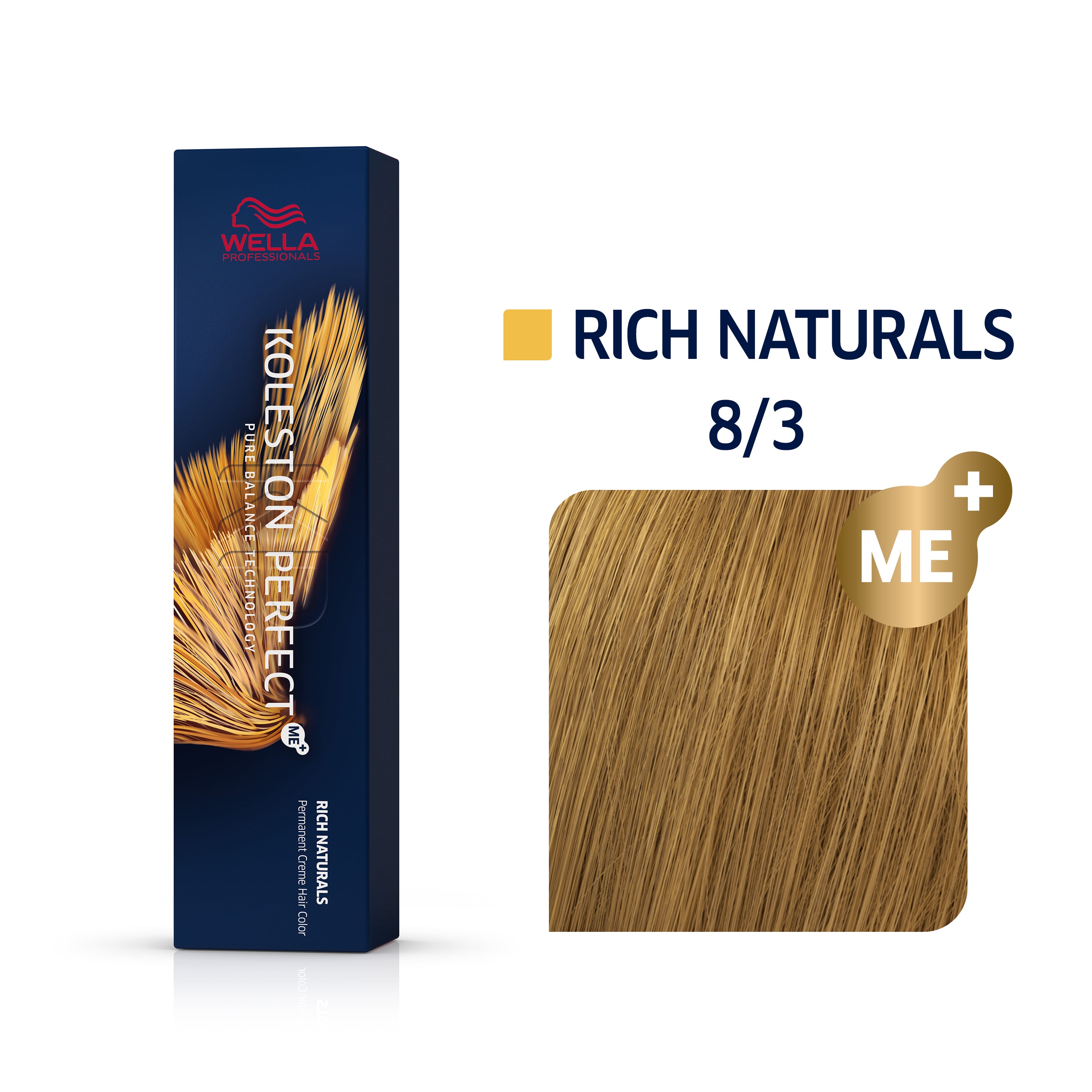 Wella Koleston Perfect Me+ Rich Naturals 8/3 Light Gold Blonde
