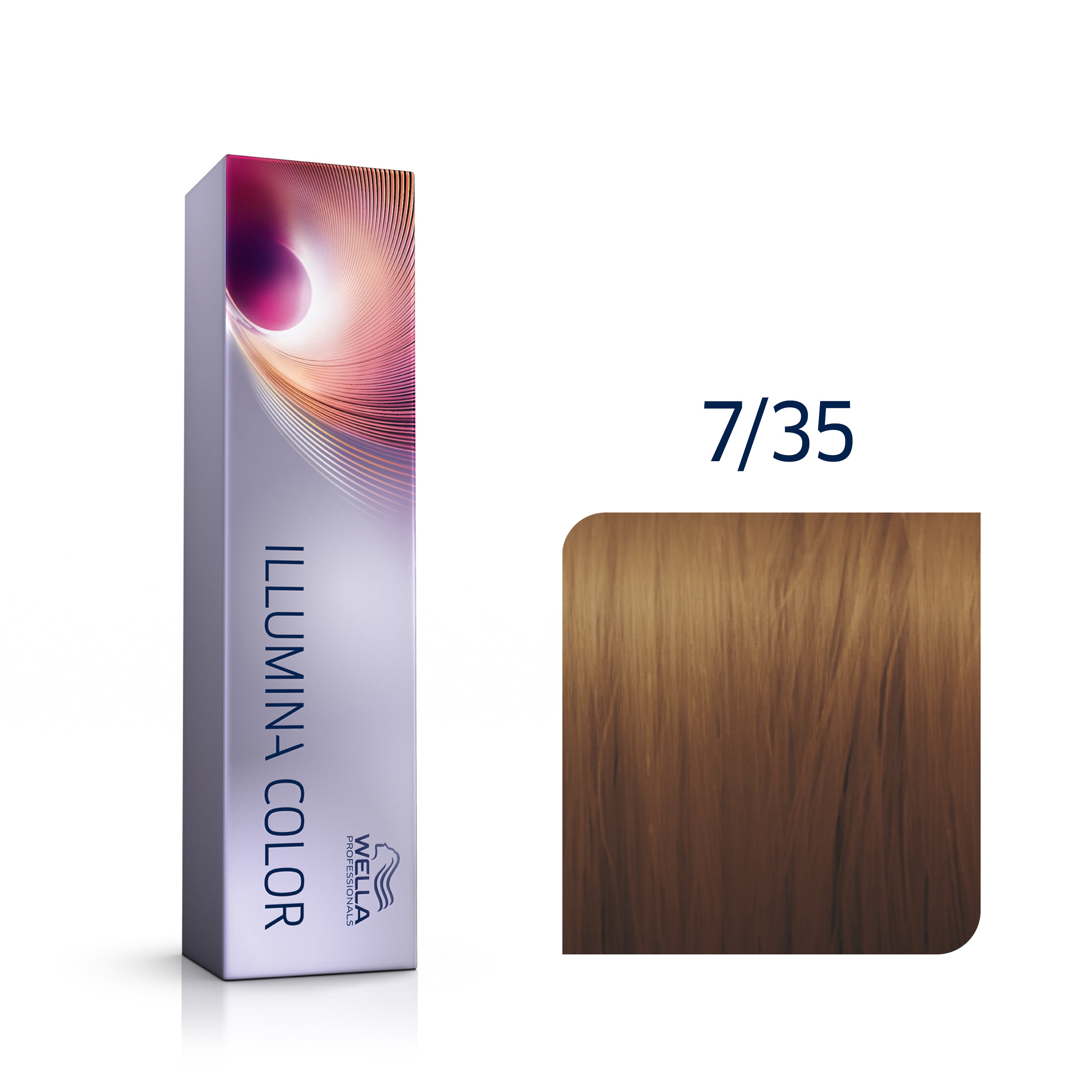 Wella Professional Illumina 7/35 mellanblond / guld-mahogny 60 ml