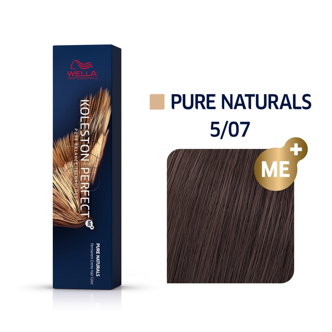 Wella Koleston Perfect Me+ Pure Naturals 5/07 Light Natural - Brunette Brown