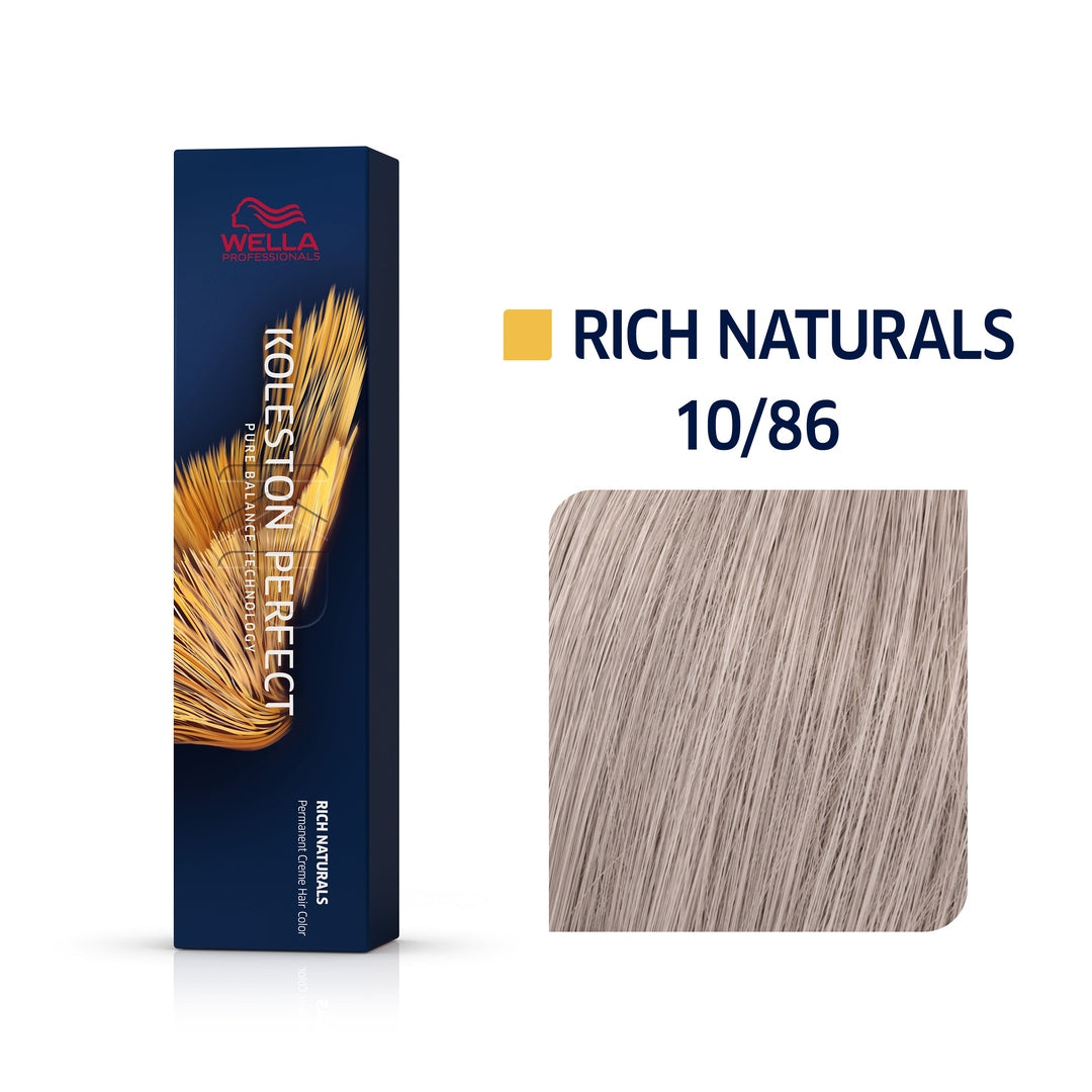 Wella Koleston Perfect Me+ Rich Naturals 10/86 Lightest Pearl - Violet Blonde