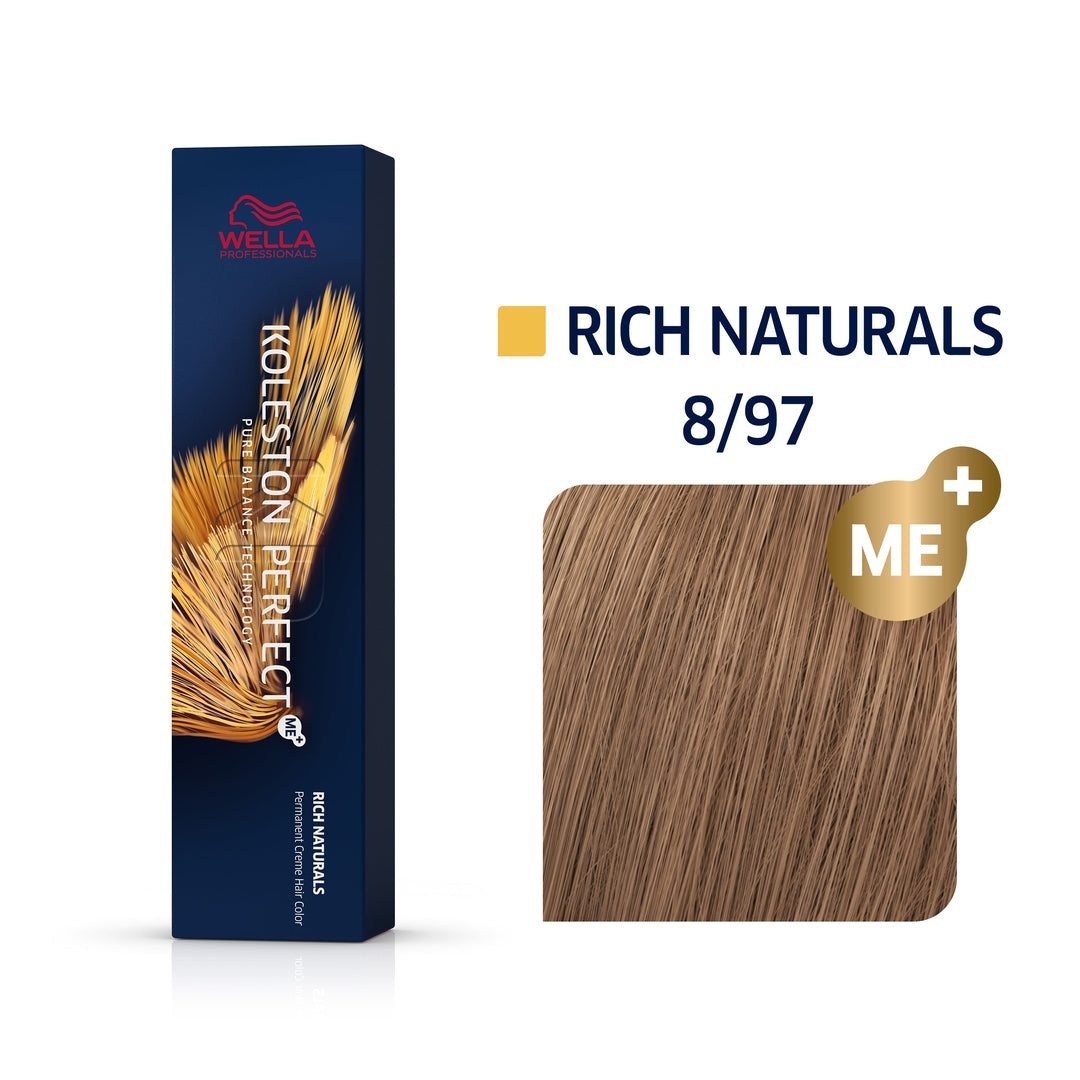 Wella Koleston Perfect Me+ Rich Naturals 8/97 Light Cendre - Brunette Blonde